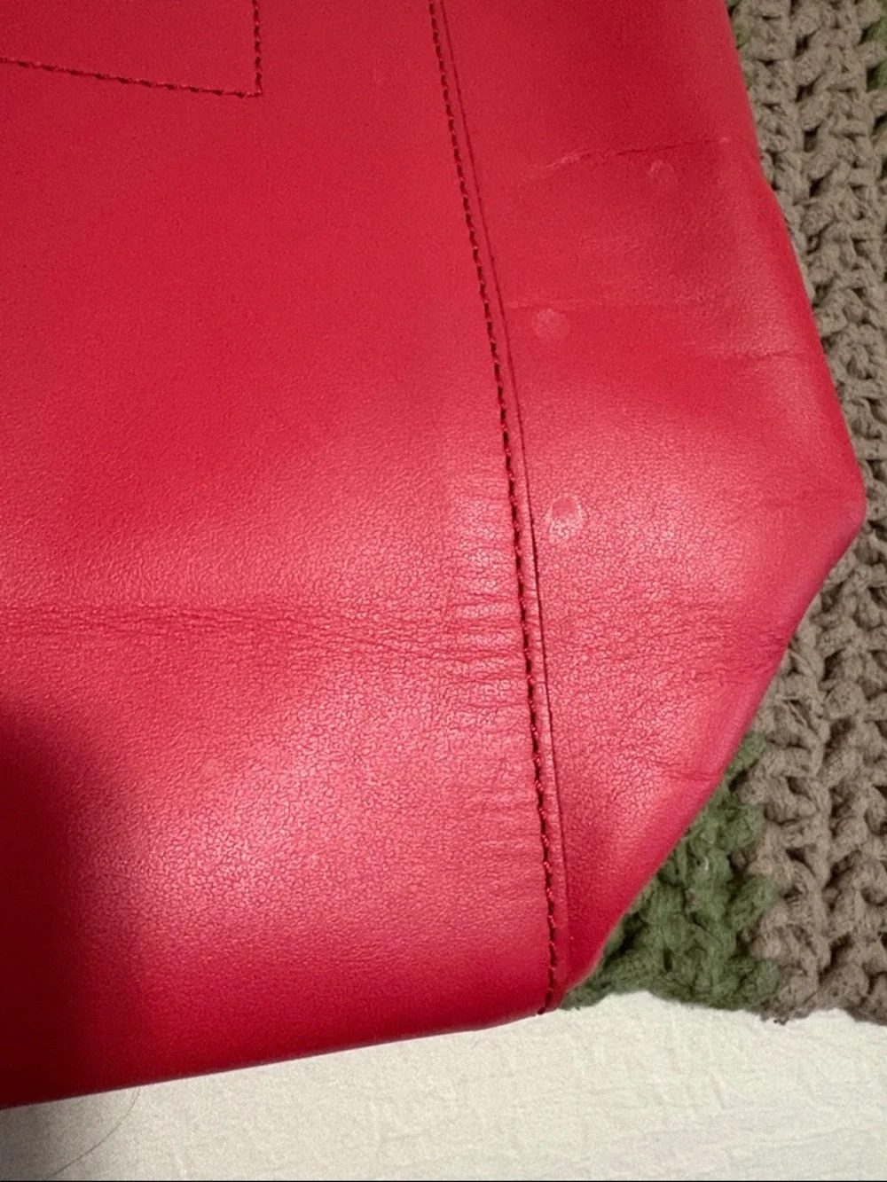 Everlane Red Leather Tote - Picture 6 of 7
